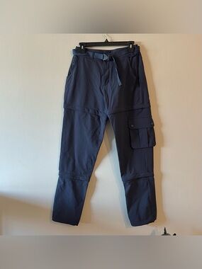 Outdoor Voices RecTrek Zip Off Pants Navy Blue Gorpcore 3-Way Stretch S